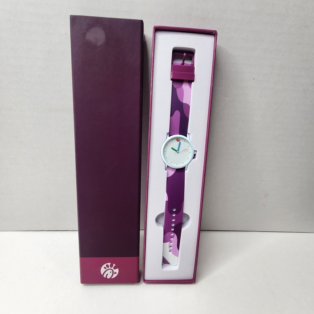 Chick-Fil-A Sauce Drip Analog Watch Polynesian Purple Limited Edition Rare NIB